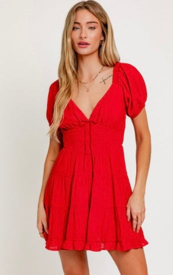Marie Dress-Red