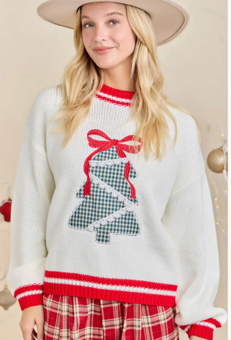 Plaid Tree Sweater