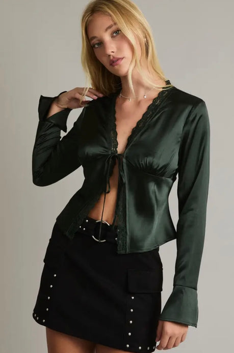 Nancy Satin Top
