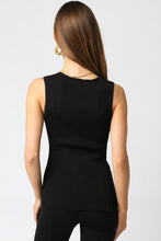 Gina Knit Top-Black