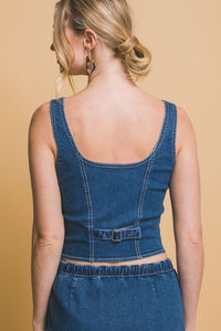 Daisy Denim Top