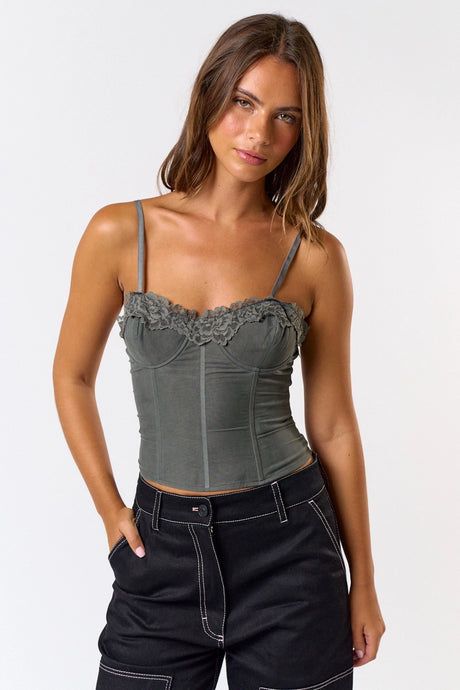 Lacy Bustier Top