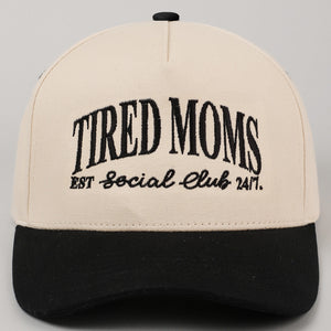 Tired Moms Club Hat-Black