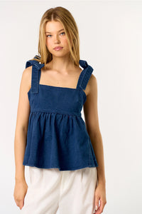 Patsy Denim Top