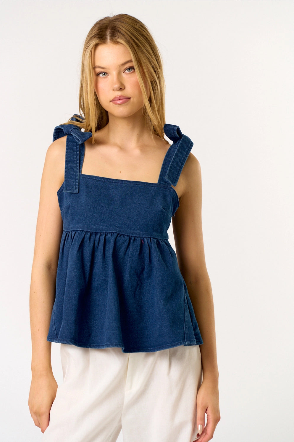 Patsy Denim Top