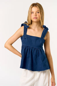 Patsy Denim Top