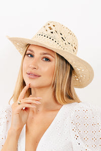 Julia Straw Hat-Ivory