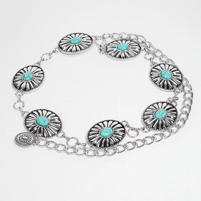 Julia Chain Belt-Silver