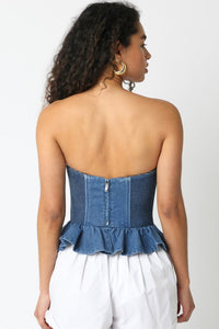Elora Denim Top