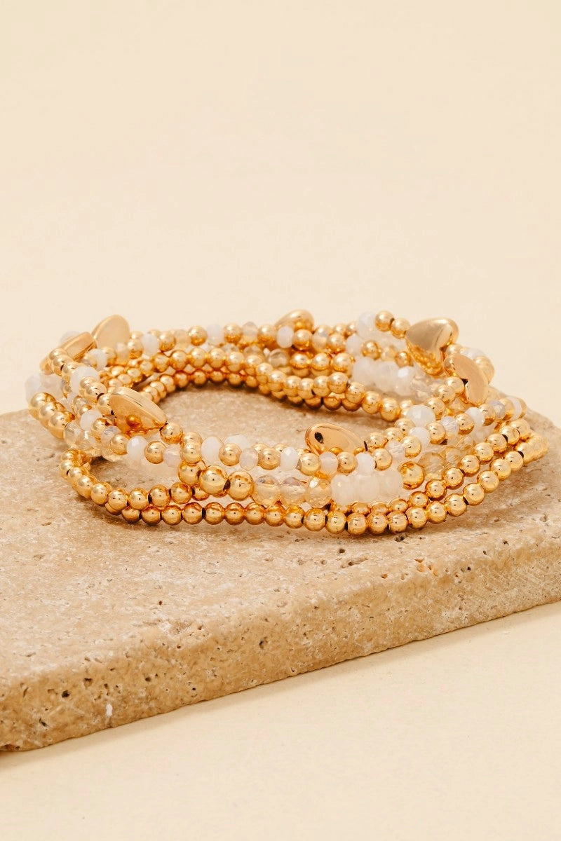 Heart Beaded Bracelet