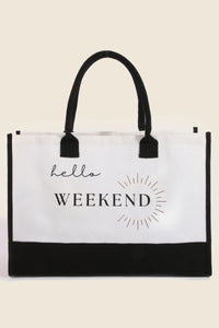 Hello Weekend Tote