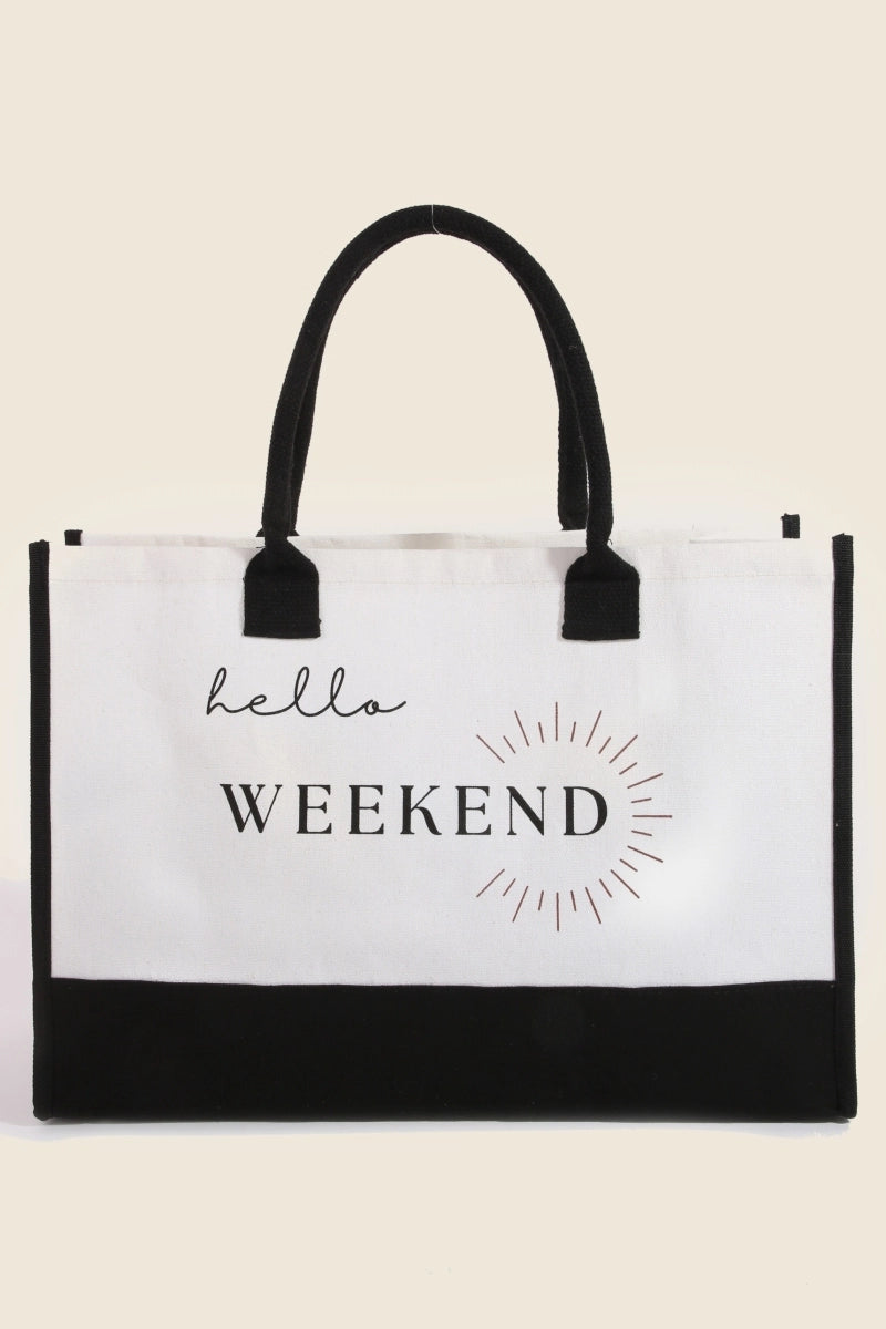 Hello Weekend Tote