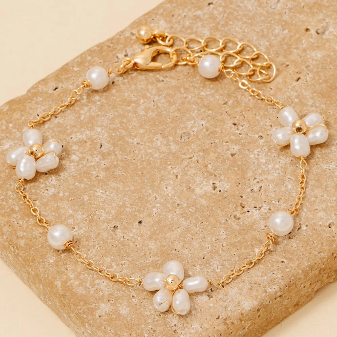 Pearl Flower Bracelet
