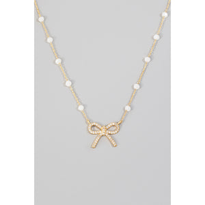 Ribbon Bow Necklace