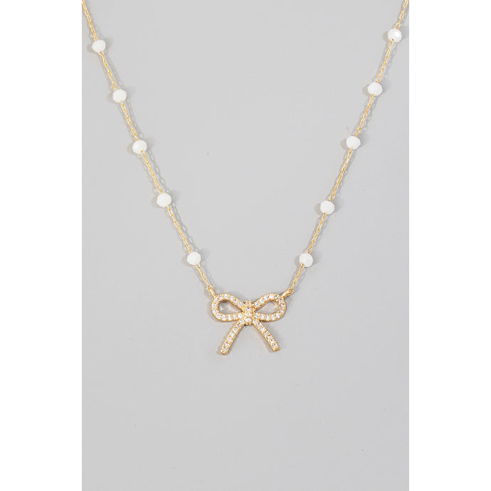 Ribbon Bow Necklace