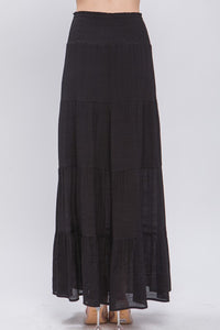 Misty Maxi Skirt-Black