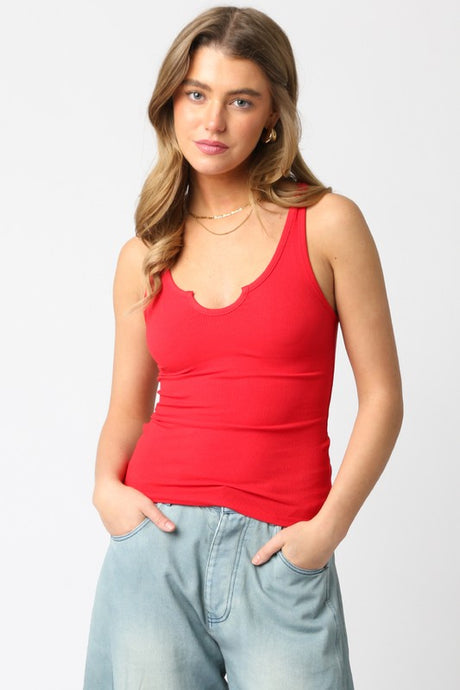 Pauline Tank-Red