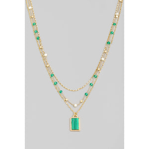 Calisa Necklace-Green