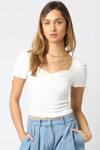 Monroe Top-Ivory