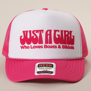 Just A Girl Hat