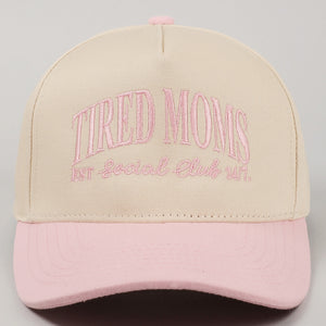 Tired Moms Club Hat-Light Pink