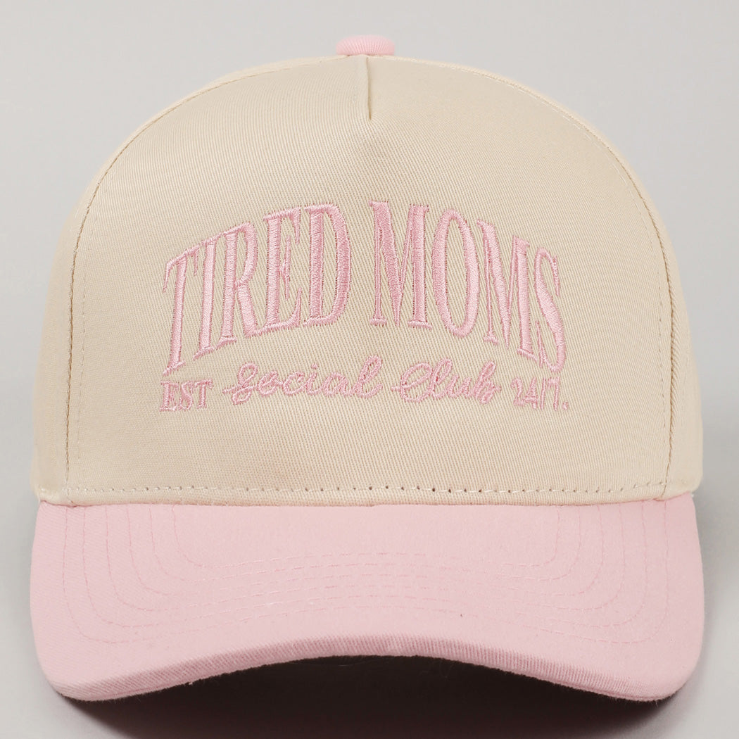 Tired Moms Club Hat-Light Pink