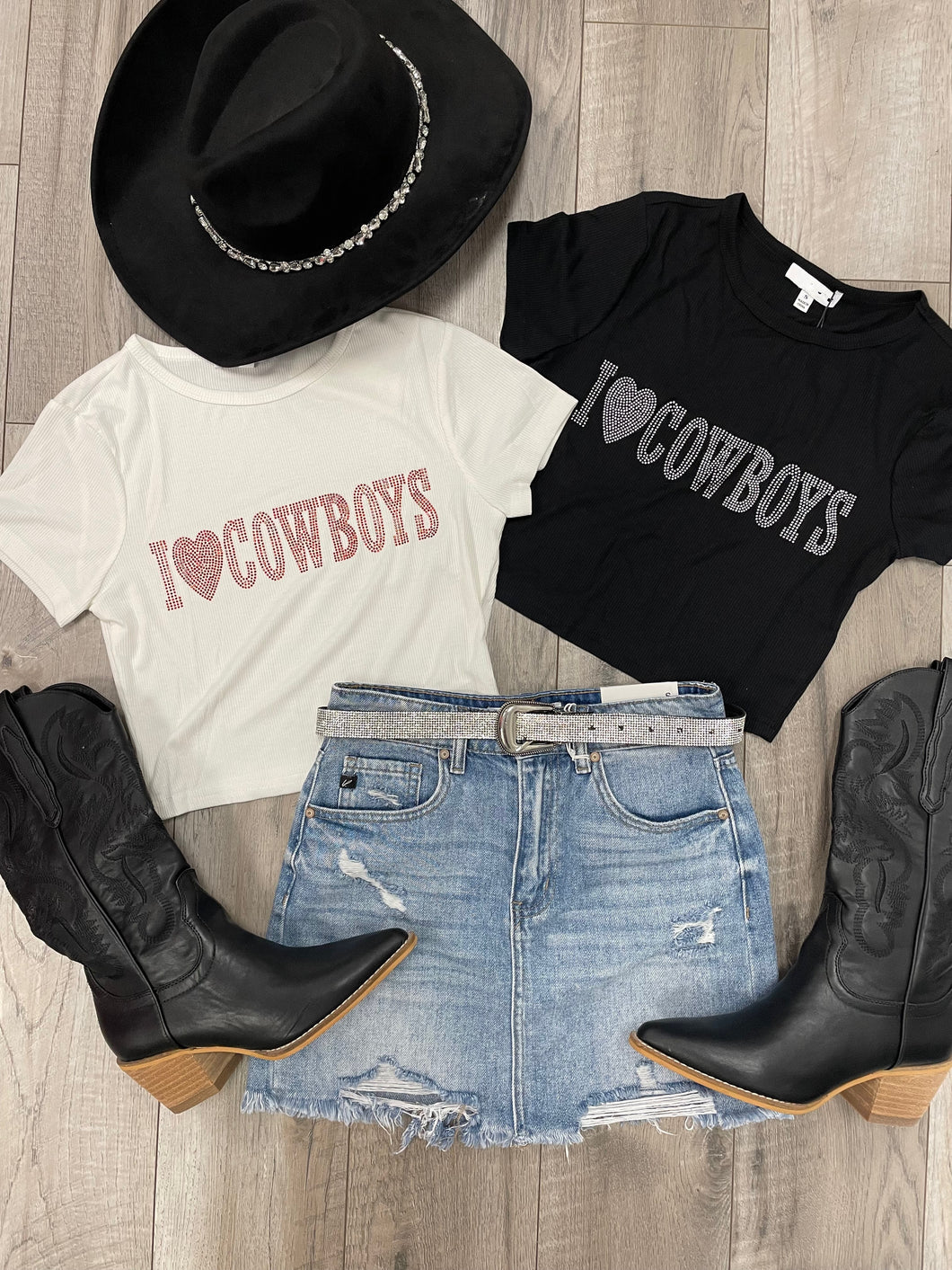 Cowboys Tee-Black