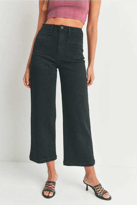 Misty Pocket Jeans-Black
