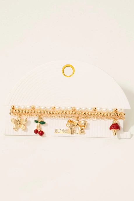 Cherry Bracelet Set