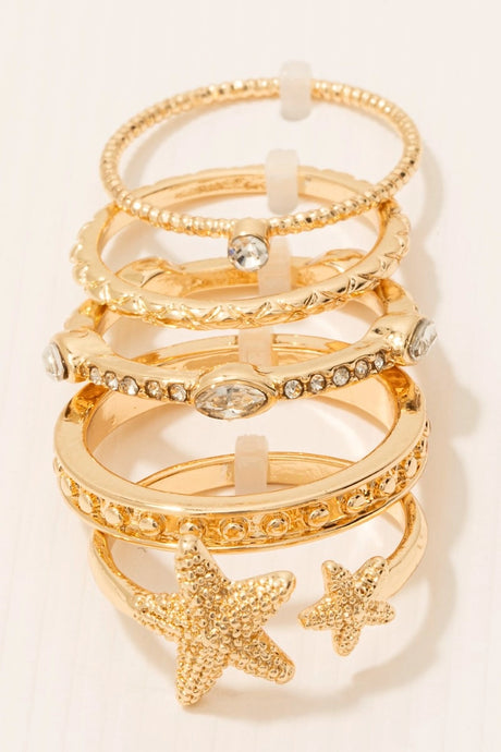 Starfish Ring Set