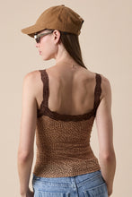 Leopard Lace Cami Top