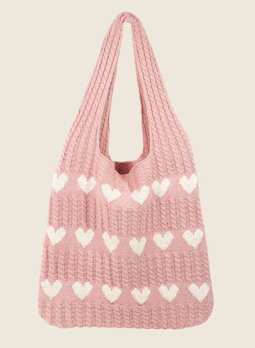 Heart Crochet Bag