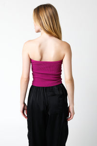 Laken Top-Magenta