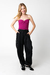 Laken Top-Magenta