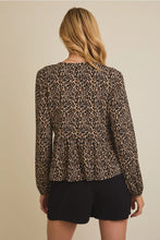 Liz Leopard Top