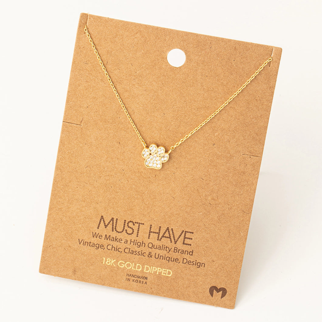Dog Paw Necklace