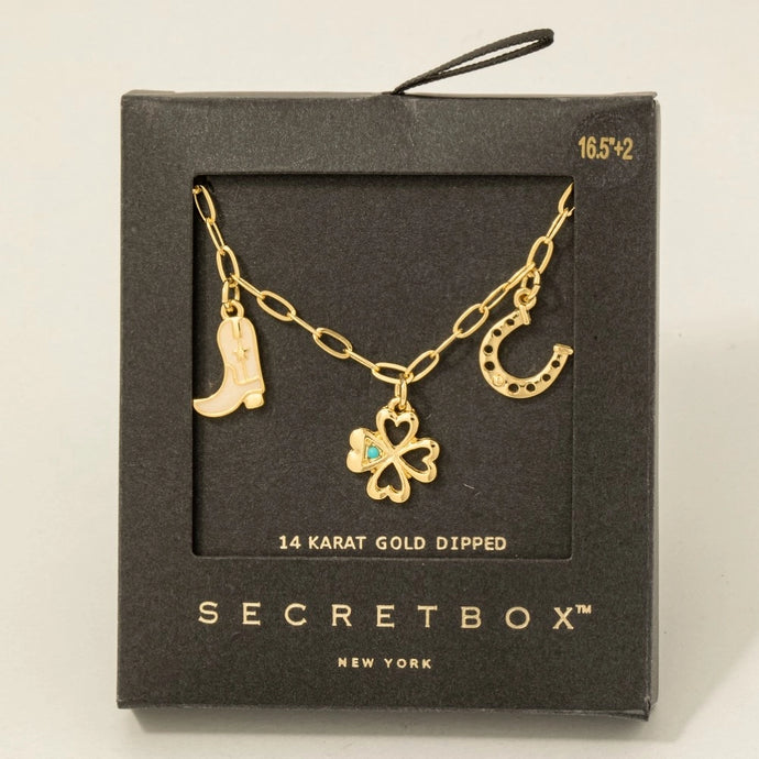 Western Charm Necklace-Gold
