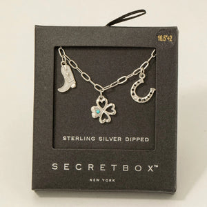 Western Charm Necklace-Silver