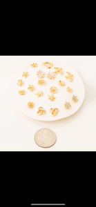 Assorted Flower Stud Set