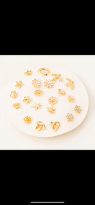 Assorted Flower Stud Set