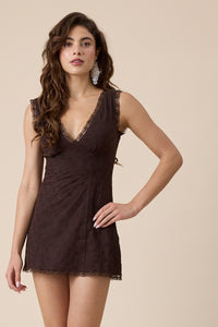 Misty Dress-Brown