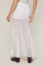 Lyla Lace Maxi Skirt-Ivory