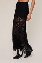 Lyla Lace Maxi Skirt-Black