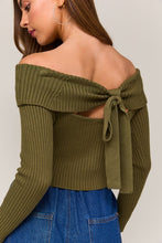 Hetty Sweater Top-Olive