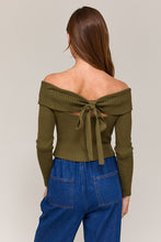 Hetty Sweater Top-Olive