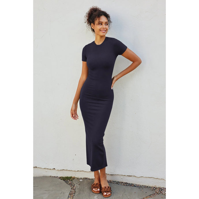 Jesse Midi Dress-Navy