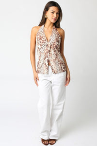 Kira Leopard Top