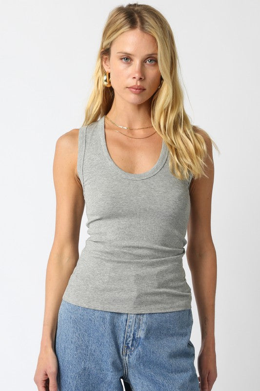 Kelsey Tank-Grey