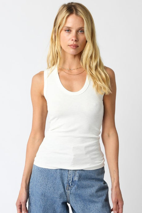 Kelsey Tank-White