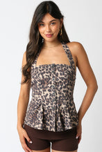 Alina Leopard Top